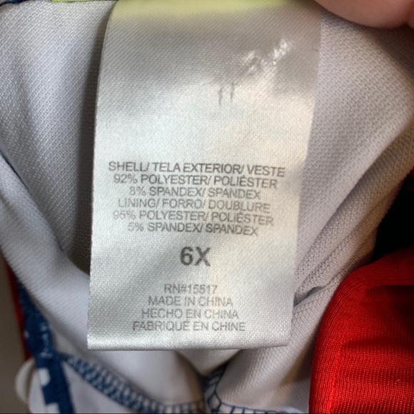 Girl’s Penelope Mack Patriotic Floral Swimsuit - Picture 9 of 12